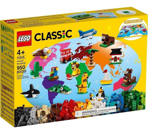 Lego Classic 11015 - Ao Redor Do Mundo