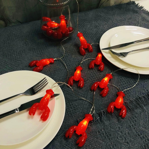 Lámpara De Langosta De Langosta De Langosta De Cadena De Lan