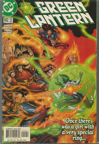 Green Lantern N° 142 - Em Inglês - Editora Dc - Fromato 17 X 26 - Capa Mole - 2001 - Bonellihq Cx02 Abr24