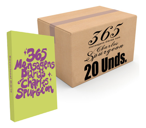 Kit 20 Livros Devocional 365 Mensagens Diárias Charles Spurgeon Jovem 2024
