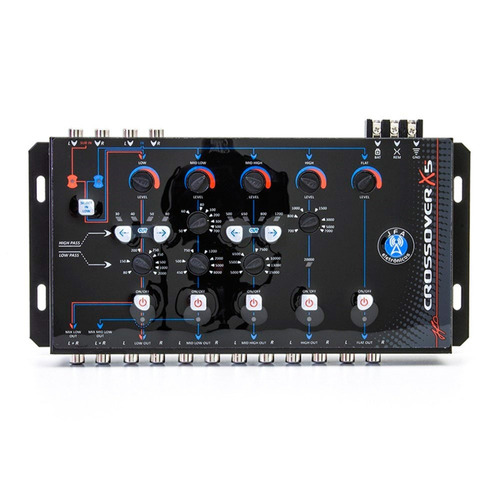 Crossover Digital Jfa X5 Bass 5 Vias Reforço Graves Sub