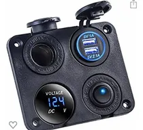 Comprar Switch Panel 4 Boton Usb 12v Volt Toyota Rusticos 4x4 Marino