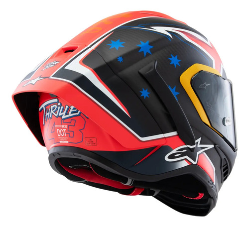 Capacete Top Speed Alpinestars Supertech Sr10 R10 J. Miller