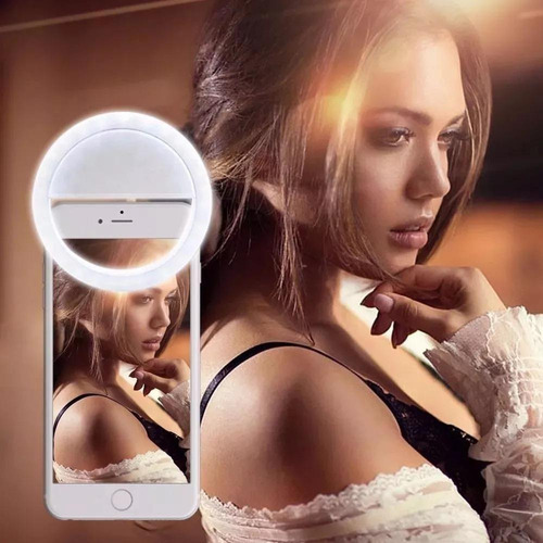 Ring Light Celular Iluminador Youtuber Selfie - Cor Preto