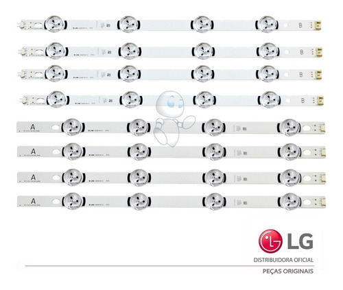 Kit Barramento Led LG 39lb5600 39lb5800 Agf78400601 8 Barras