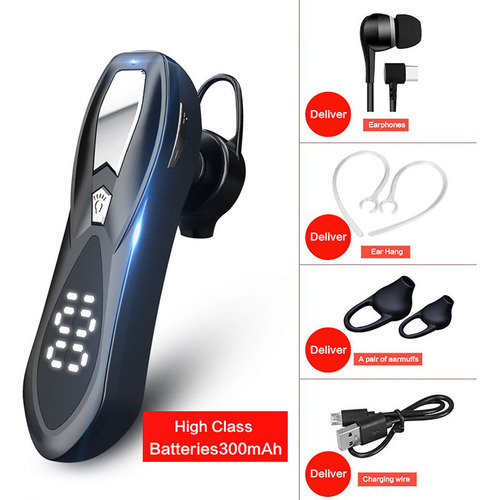 Fone De Ouvido Bluetooth Sem Fio Unilateral Com Saída D
