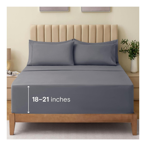 Luxclub Juego De Sábanas California King Size De 6 Piezas, A