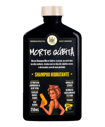 Lola Shampoo Morte Subita Hidratación Brillo Suavidad X250ml