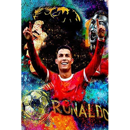 Póster Del Superastro Del Fútbol Cristiano Ronaldo  D...