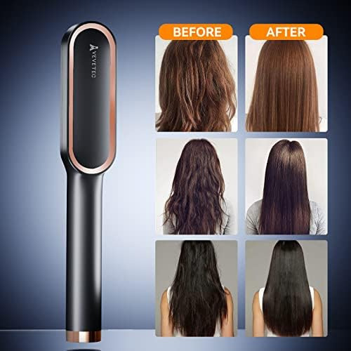 Vevetec Peine Para El Cabello, Pantalla Led, Cepillo Portáti
