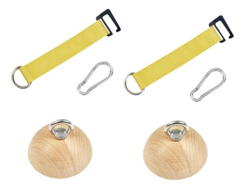 2x Empuñaduras De Con Correas, Plano Inferior De 75 Mm.