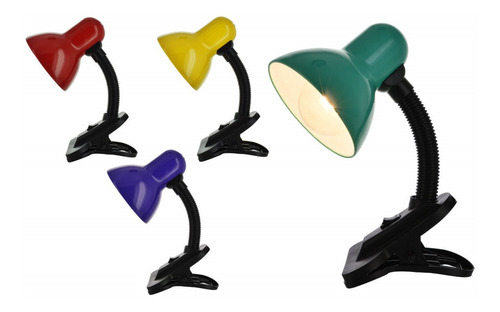 Lampara De Escritorio Con Pinza Clip Varios Colores Lectura