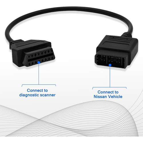Cabo Adaptador Obd1 Para Obd2 Parannic Para Veículos Nissan