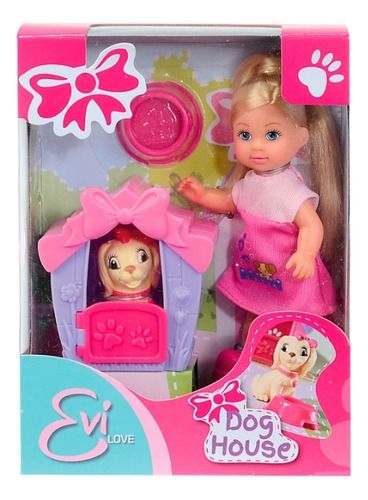 Muñeca Evi Con Perrito Y Casa 105735867