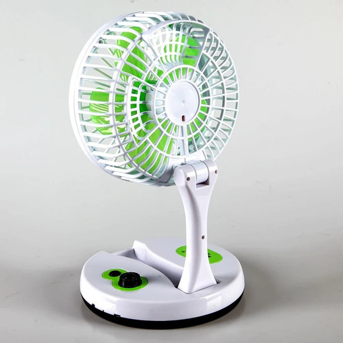 Ventilador Con Luz Inalambrico Portatil 5 Horas Rercargable