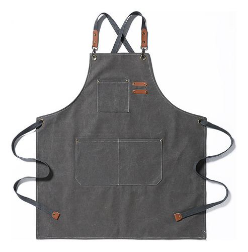 Avental De Lona Denim Grosso Com Logotipo Personalizado