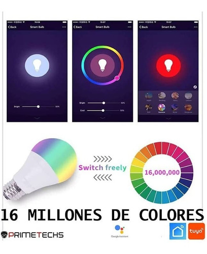 Primetechs Foco Inteligente Wifi Control Por App