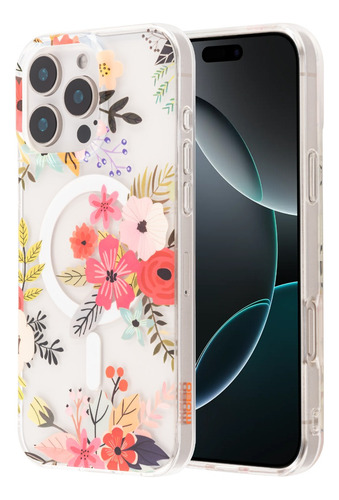 Funda Mobo Glam Magsafe Garden Para iPhone 16 Pro Max