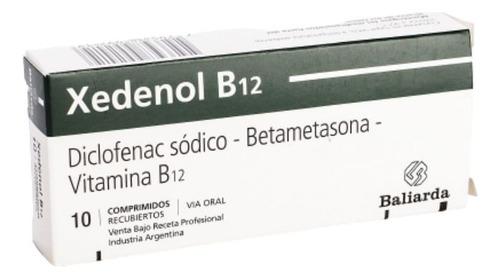 Xedenol B12 X 10 Comprimidos