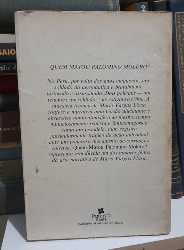 Quem Matou Palomino Molero? - Mario Vargas Llosa (Usado)