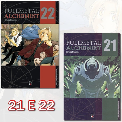 Fullmetal Alchemist 21 E 22! Mangá Jbc! Novo E Lacrado!