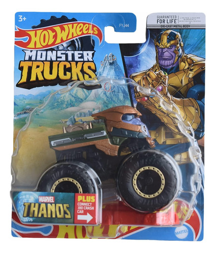 Hot Wheels Monster Trucks Thanos, Además De Un Auto De Conex