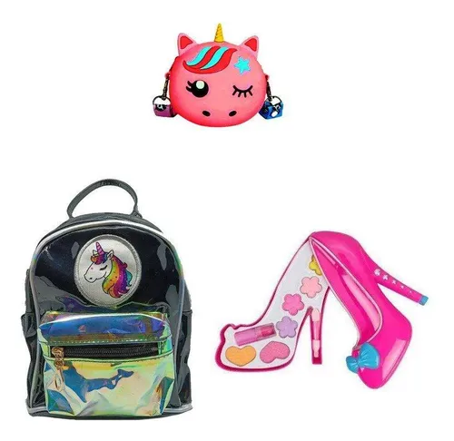 Mochila de sales unicornio negra
