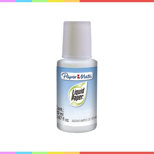 Corrector Liquido Pincel Paper Mater
