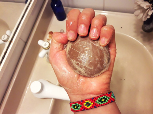 Jabón Artesanal Arcilla Roja Detox Anti Acné Revitalizante