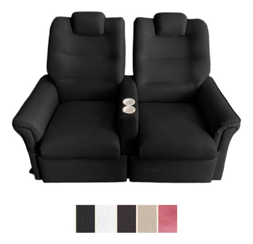 Sillon Poltrona Reclinable Dos Cuerpos Con Porta Vaso