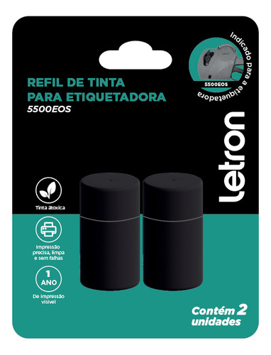 Rolete Refil De Tinta Para Etiquetadora 5500 C/02 Unds