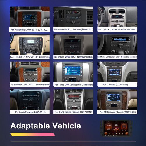 Para Estéreo De Coche Android 8 Touch Gmc/chevrolet/buick/hu