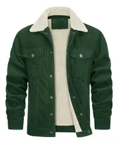 Comprar Jaqueta Masculina De Veludo Cotelê, Jaquetas Com Forro Sherp