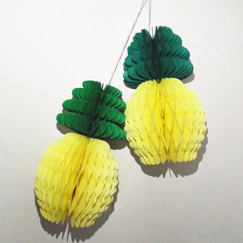 6 Piezas De Piña Con Decoración En Forma De Panal, Hermosa P