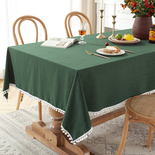 Mesa Lavable Con Costuras De Tela De Algodón