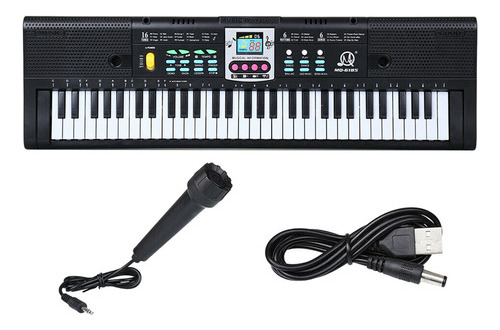 * Teclado De Piano Electrónico Digital De 61 Teclas Con 16