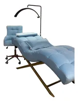 Comprar #1 Camilla Curva Fija Marca Figuratti Color Azul Claro Extensiones De Pestañas Spa Lashista Para Masajes Aplicación De Pestañas