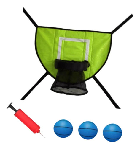 Juego De Aro De Baloncesto Para Trampolín, Baloncesto Azul