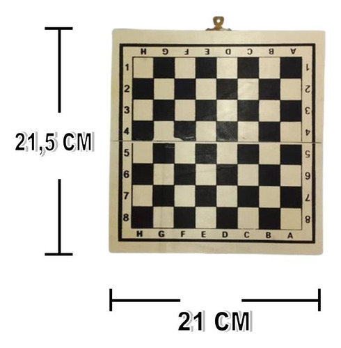 Juego De Mesa Ajedrez Tablero Y Piezas De Madera