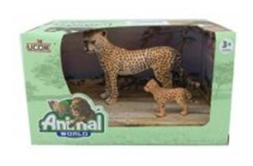 Playset Animales Animal World Guepardo Pack X2 Wabro 9714