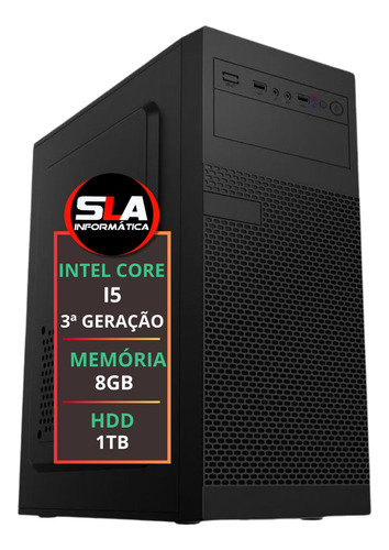 Pc Computador Cpu Intel Core I5 8gb De Memória + 1tb