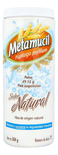 Metamucil Polvo Bote Con 504g Sabor Natural