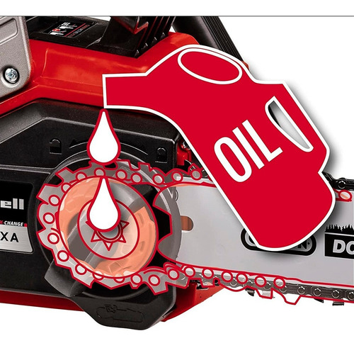 Imagen 4 de 9 de Motosierra Inalambrica Brushless 30cm Einhell Bateria 4 Amp