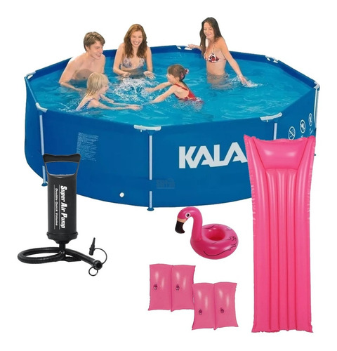 Piscina Armação 5200litros 196436 Kala + Kit + Bomba Inflar