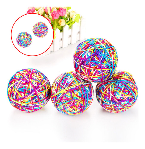 2 Peças De Brinquedo De Bola De Lã Para Gatos, Brinquedos In