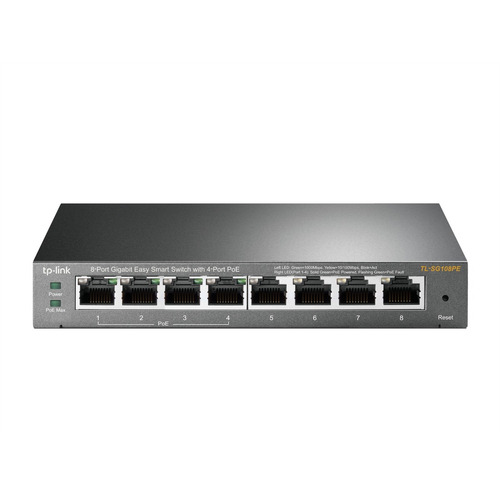 Tp-link Switch Smart 8 Puertos Gigabit Poe Tl-sg108pe +