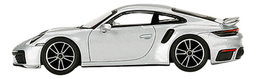 True Scale Miniatur Porsche 911 Turbo S Gt Silver Metallic