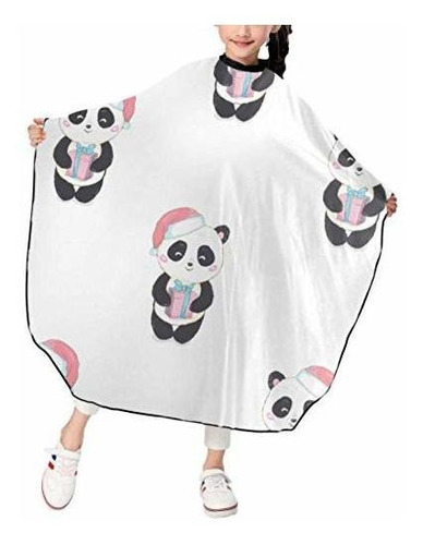 Giant Cute Panda Wear Hat Barber Cape,kids Salon Hairdresser