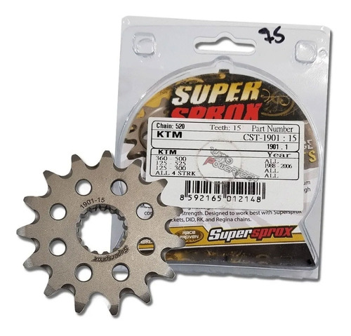 Piñon Supersprox Ktm 125/250/300/450 Exc / Sx / Sxf / Xcw 