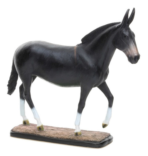 Escultura Em Resina Mula Preta Home Western Decor 25692